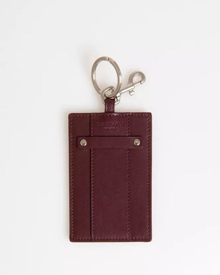 Trussardi Brown Leather Men Badge Holder