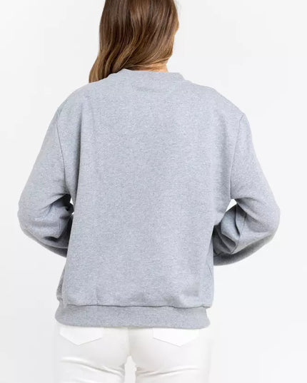 Trussardi Gray Cotton Women Sweatshirt