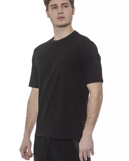 Tond Black Cotton Men T-Shirt