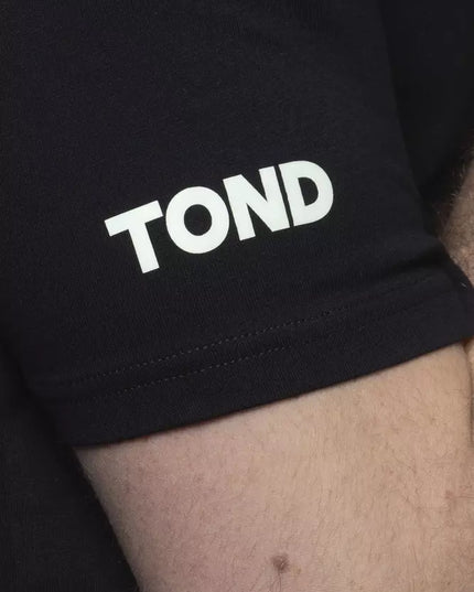 Tond Black Cotton Men T-Shirt