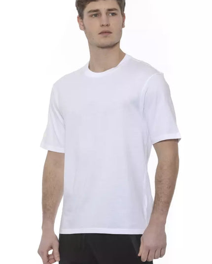 Tond White Cotton Men T-Shirt
