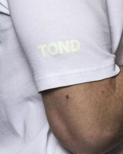 Tond White Cotton Men T-Shirt