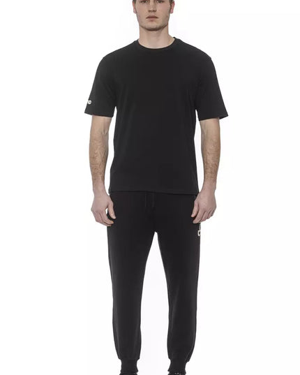Tond Black Cotton Men T-Shirt