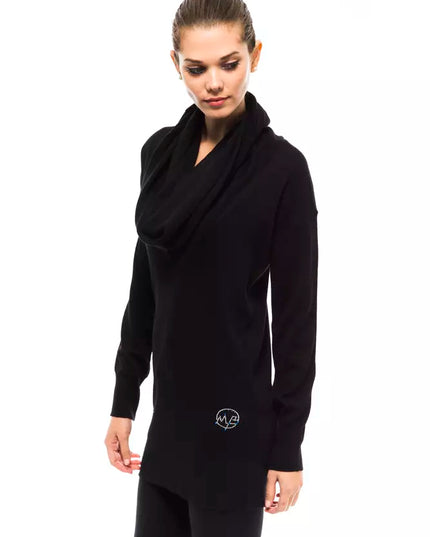 Montana Blu Black Wool Women Sweater