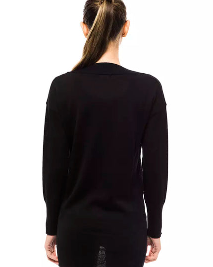 Montana Blu Black Wool Women Sweater