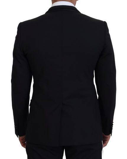 Dolce & Gabbana Black MARTINI Slim Fit Jacket Blazer