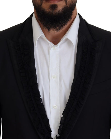 Dolce & Gabbana Black MARTINI Slim Fit Jacket Blazer