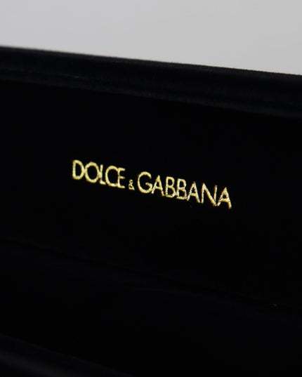 Dolce & Gabbana Black Velvet Logo Plaque Storage Bracelet Jewelry Box