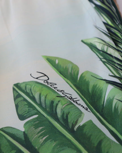 Dolce & Gabbana White Floral Printed Men Jogger Pants