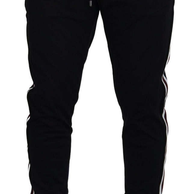 Dolce & Gabbana Black DG Print Mens Jogger Pants