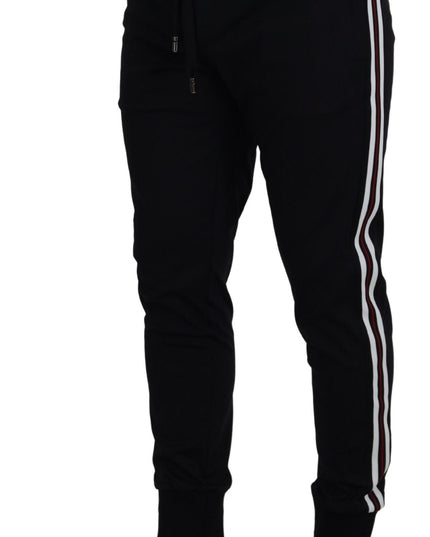 Dolce & Gabbana Black DG Print Mens Jogger Pants