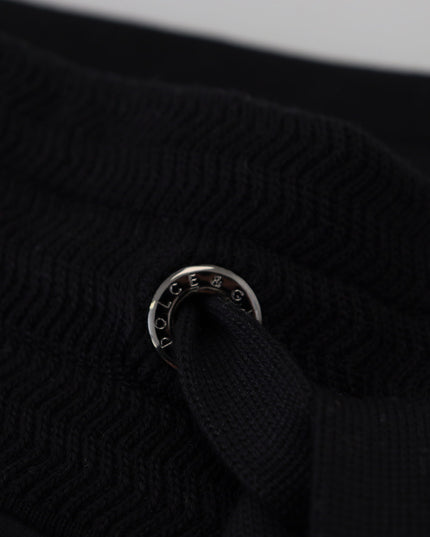 Dolce & Gabbana Black DG Print Mens Jogger Pants