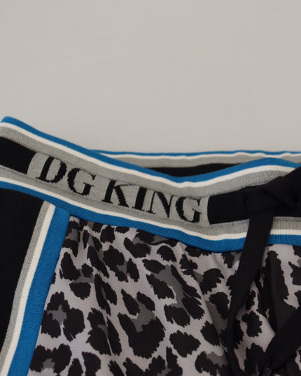 Dolce & Gabbana Multicolor DG King Leopard Print Jogger Pants
