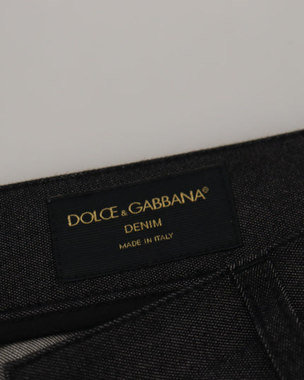 Dolce & Gabbana Black Silk Bandana Print Pants