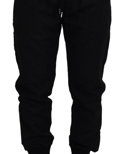 Dolce & Gabbana Black Men Casual Jogger Pants