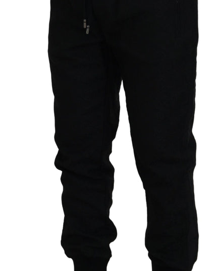 Dolce & Gabbana Black Men Casual Jogger Pants