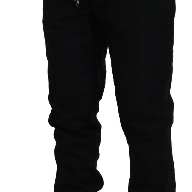 Dolce & Gabbana Black Men Casual Jogger Pants