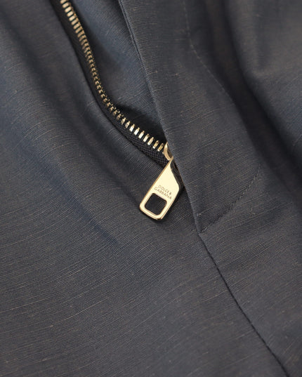 Dolce & Gabbana Blue Linen Chino Men Formal Pants