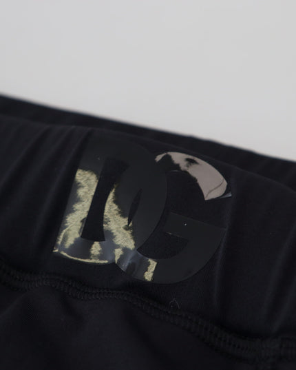 Dolce & Gabbana Black Nylon Slim Fit Stretch Pants