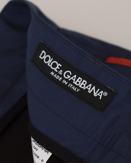 Dolce & Gabbana Blue Cotton Chino Formal Pants