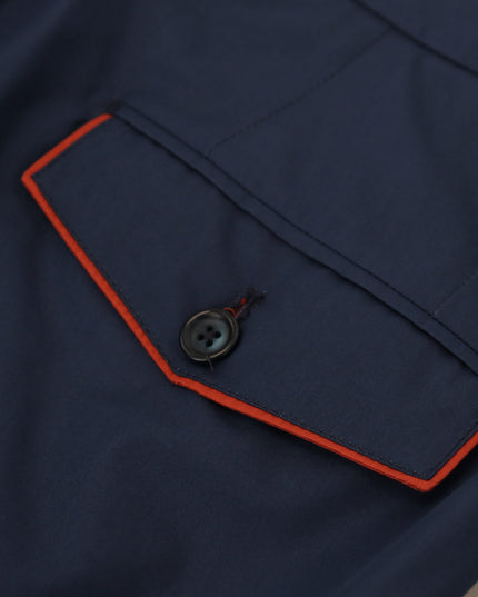 Dolce & Gabbana Blue Cotton Chino Formal Pants