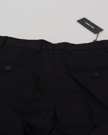 Dolce & Gabbana Black Cotton Chino Formal Pants