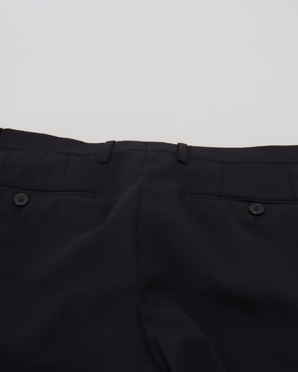 Dolce & Gabbana Black Wool Chino Formal Pants