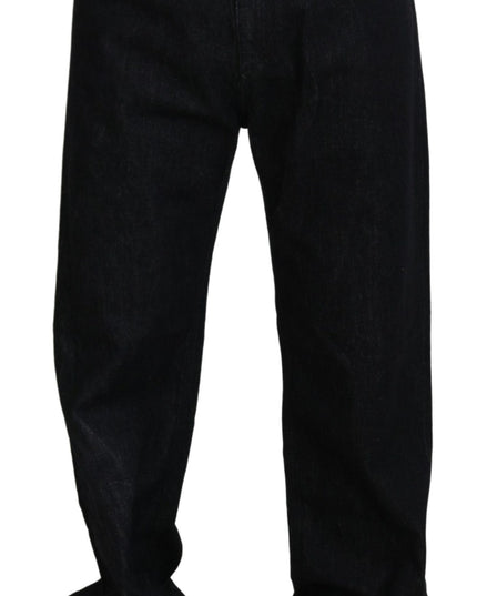 Dolce & Gabbana Black Washed Cotton Men Casual Denim Jeans