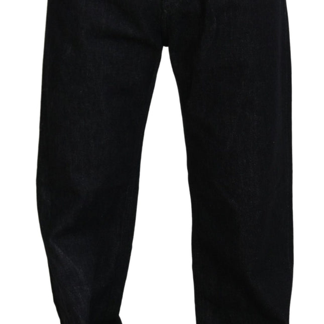 Dolce & Gabbana Black Washed Cotton Men Casual Denim Jeans