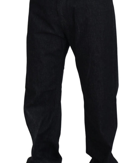 Dolce & Gabbana Black Washed Cotton Men Casual Denim Jeans