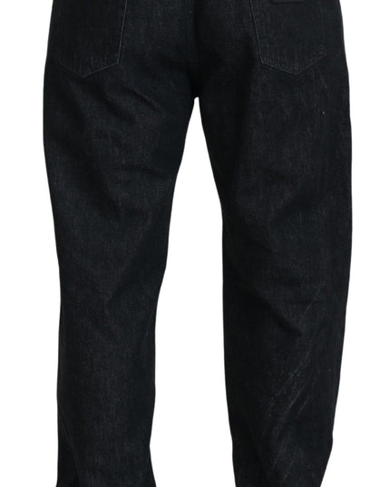 Dolce & Gabbana Black Washed Cotton Men Casual Denim Jeans