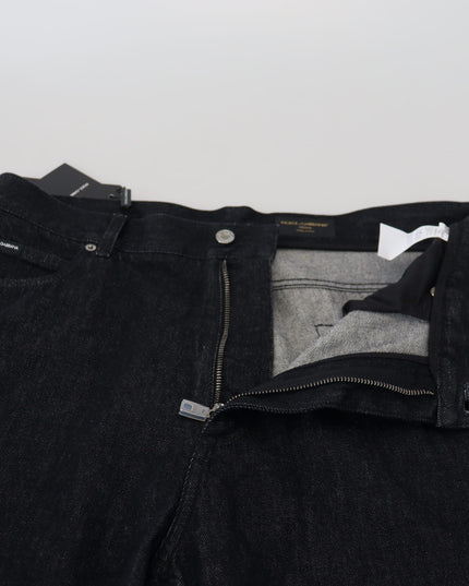 Dolce & Gabbana Black Washed Cotton Men Casual Denim Jeans