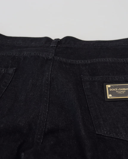 Dolce & Gabbana Black Washed Cotton Men Casual Denim Jeans