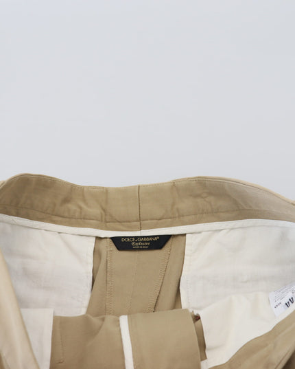 Dolce & Gabbana Beige Cotton Cargo Bermuda Shorts