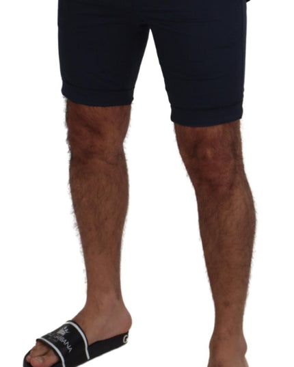 Dolce & Gabbana Blue Bermuda Low Waist Men Shorts