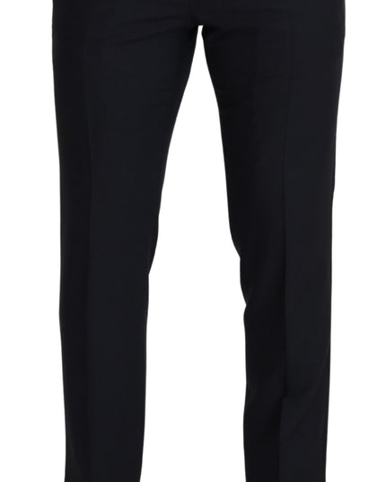 Dolce & Gabbana Black Wool Men Formal Pants