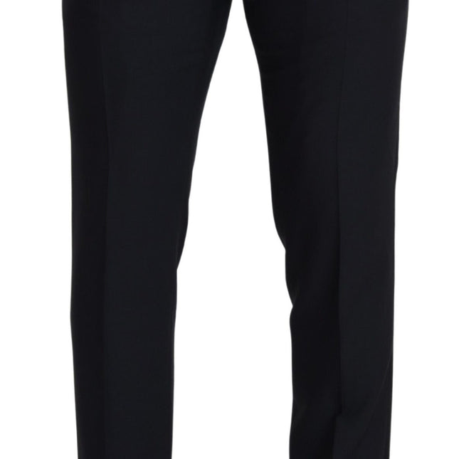 Dolce & Gabbana Black Wool Men Formal Pants