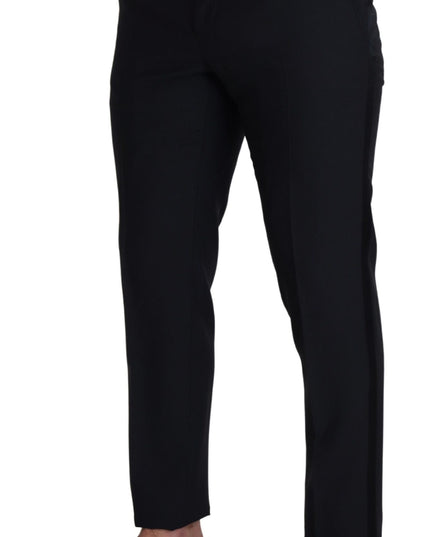 Dolce & Gabbana Black Wool Men Formal Pants