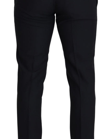 Dolce & Gabbana Black Wool Men Formal Pants