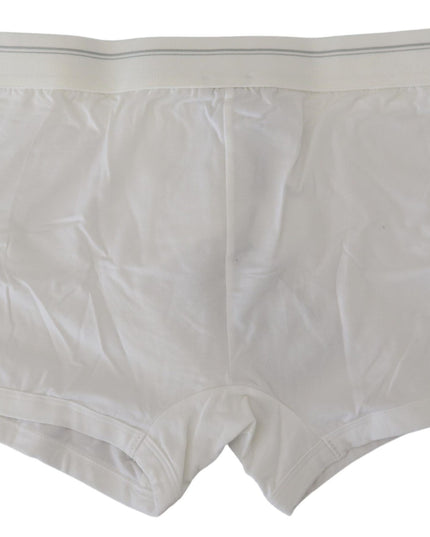 Dolce & Gabbana White Cotton Blend Regular Boxer Underwear