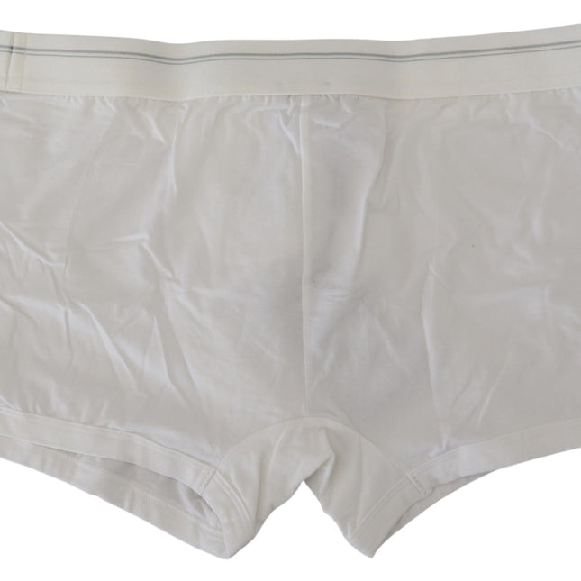 Dolce & Gabbana White Cotton Blend Regular Boxer Underwear