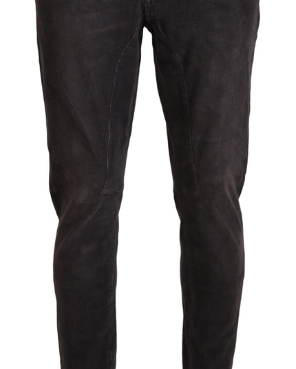 Acht Brown Cotton Straight Fit Men Casual Pants