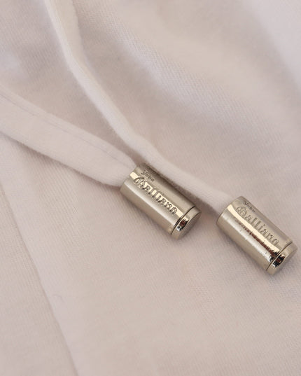 John Galliano White Cotton Logo Loose Men Pants