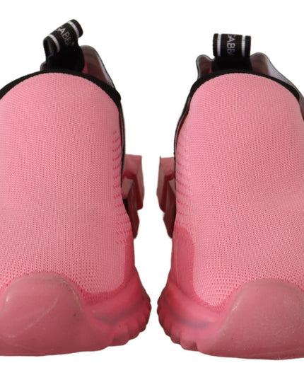 Dolce & Gabbana Pink Low Top Slip On Casual Sorrento Sneakers