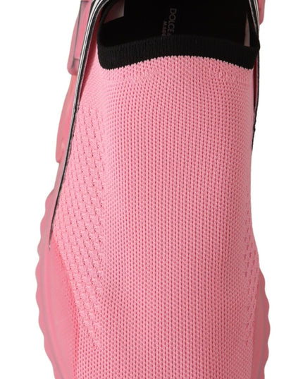 Dolce & Gabbana Pink Low Top Slip On Casual Sorrento Sneakers