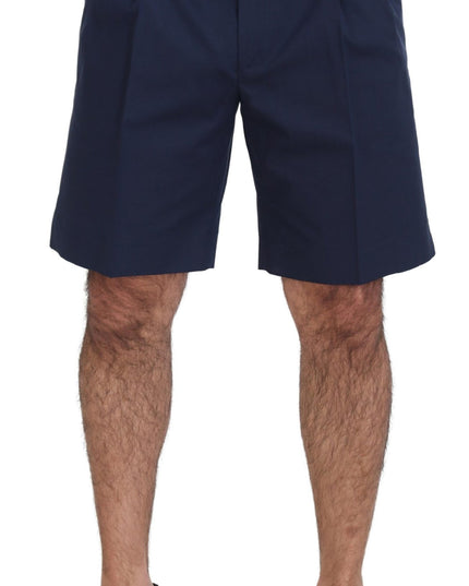 Dolce & Gabbana Blue Chinos Cotton Stretch Casual Shorts
