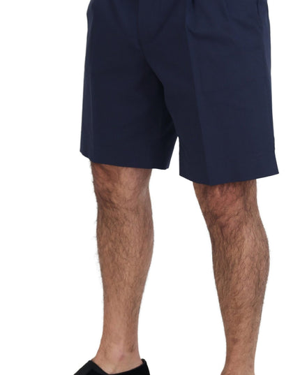 Dolce & Gabbana Blue Chinos Cotton Stretch Casual Shorts