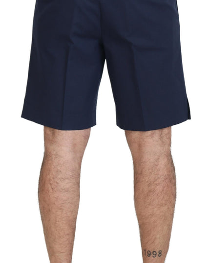 Dolce & Gabbana Blue Chinos Cotton Stretch Casual Shorts