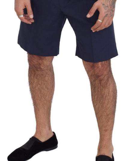 Dolce & Gabbana Blue Chinos Cotton Stretch Casual Shorts