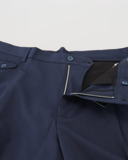 Dolce & Gabbana Blue Chinos Cotton Stretch Casual Shorts